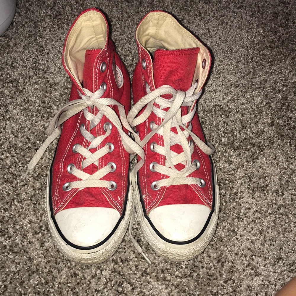 Red High Top Converse